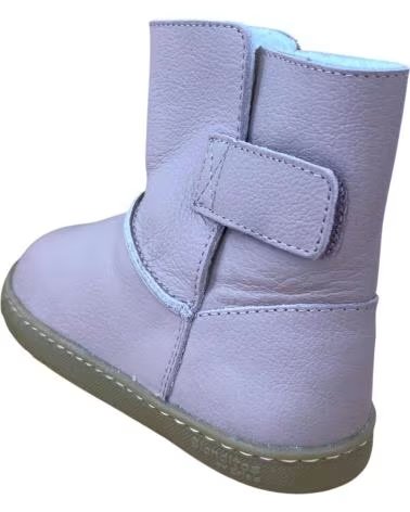 BOTAS DE PIEL CRIOS PARA NIÑA ROSA