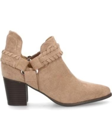 ANKLE BOOTS SPORT3PUNTO0 S-5573 BEIGE MIT ZOPFMUSTER-DETAILS FÜR DAMEN VARIOS COLORES