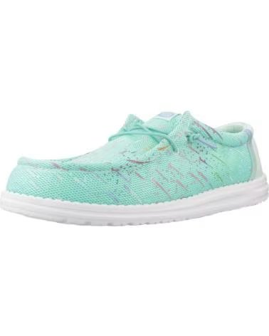 HEY DUDE INFORMALES HOMBRE MODELO WALLY PARTY MESH COLOR VERDE BLUEBA BLUEBAY