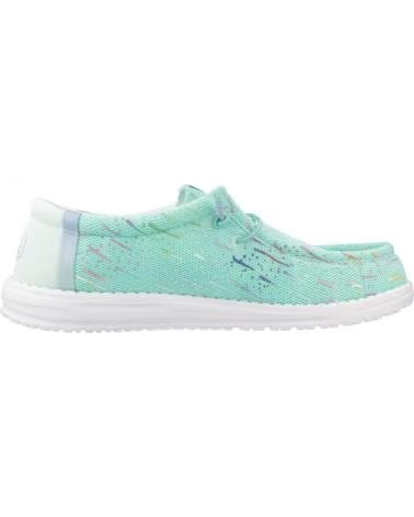 HEY DUDE INFORMALES HOMBRE MODELO WALLY PARTY MESH COLOR VERDE BLUEBA BLUEBAY