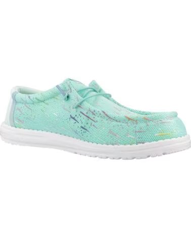 HEY DUDE INFORMALES HOMBRE MODELO WALLY PARTY MESH COLOR VERDE BLUEBA BLUEBAY