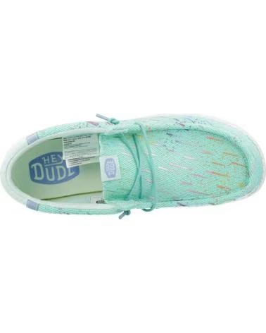 HEY DUDE INFORMALES HOMBRE MODELO WALLY PARTY MESH COLOR VERDE BLUEBA BLUEBAY