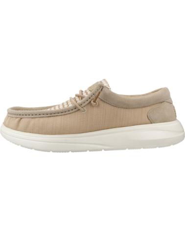 HEY DUDE WALLY COMF WOVEN ZAPATILLAS CASUAL HOMBRE BEIGE CRMLT CRMLT