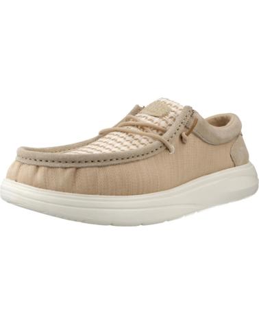 HEY DUDE WALLY COMF WOVEN ZAPATILLAS CASUAL HOMBRE BEIGE CRMLT CRMLT