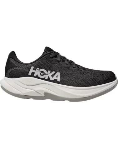 HOKA RINCON 4 WOMENS RUNNING SHOES 1155131-BWHT BLACK NEGRO