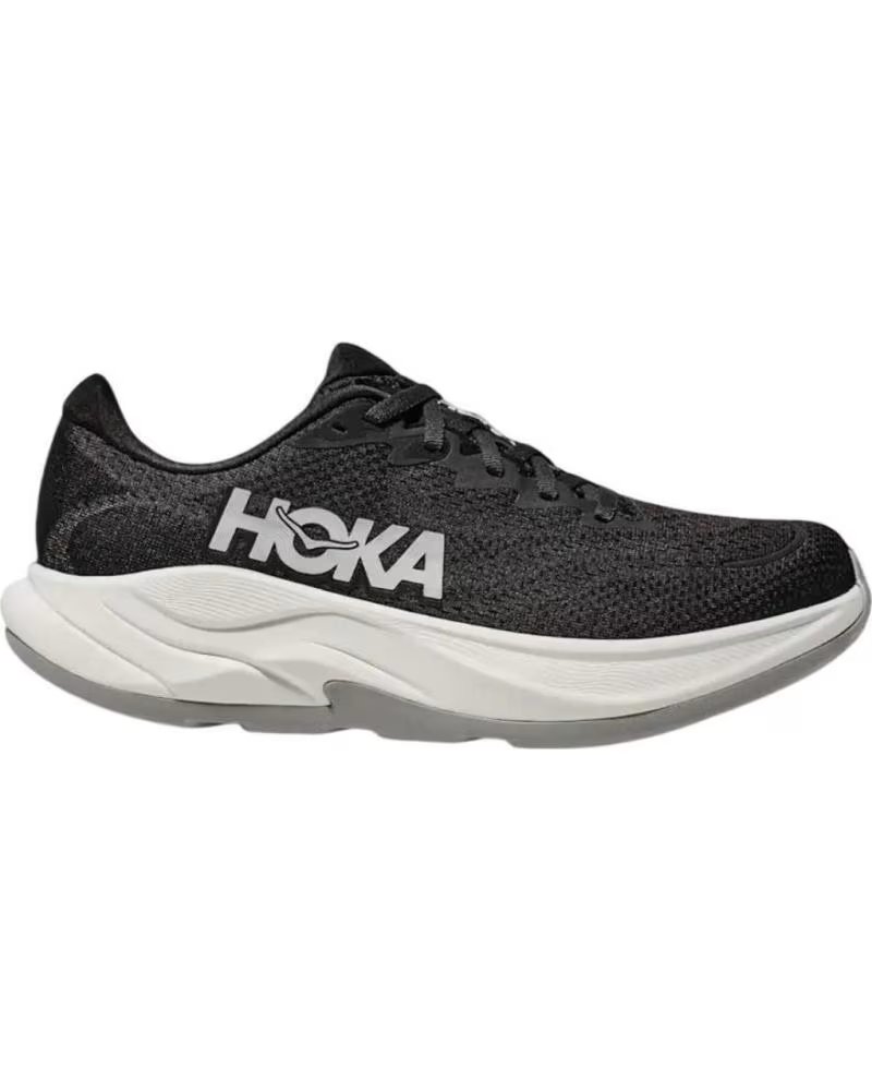 HOKA RINCON 4 WOMENS RUNNING SHOES 1155131-BWHT BLACK NEGRO