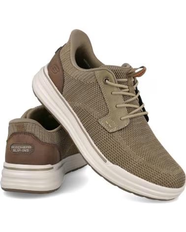 SKECHERS Zapatillas 070-880557 en verde para hombre TAUPE