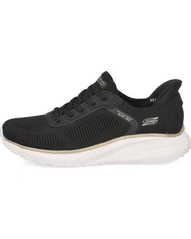 SKECHERS 117497 SLIP-INS BOBS SPORT SQUAD CHAOS NEGRO ORO