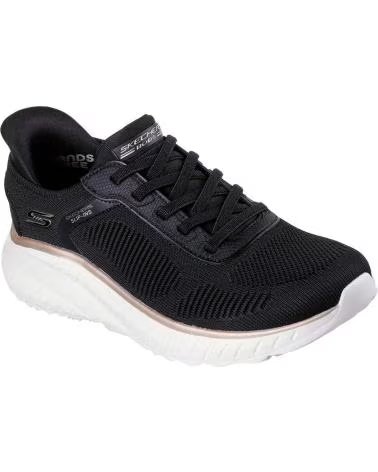 SKECHERS 117497 SLIP-INS BOBS SPORT SQUAD CHAOS NEGRO ORO