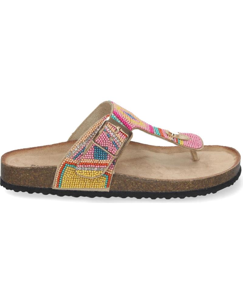 SANDALIAS PLANAS ESTILO BIO ESCLAVA PUNTOSALAO MUJER VARIOS COLORES