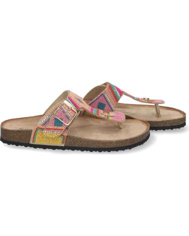 SANDALIAS PLANAS ESTILO BIO ESCLAVA PUNTOSALAO MUJER VARIOS COLORES