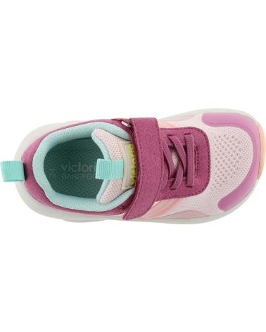 VICTORIA KAI BAREFOOT DEPORTIVAS VELCRO NIÑA ROSA ROSA
