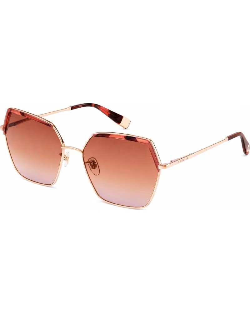Home-FURLA-WOMEN'S SUNGLASSES FURLA SFU599V-58300K HEXAGONAL WITH GRADIENT-
