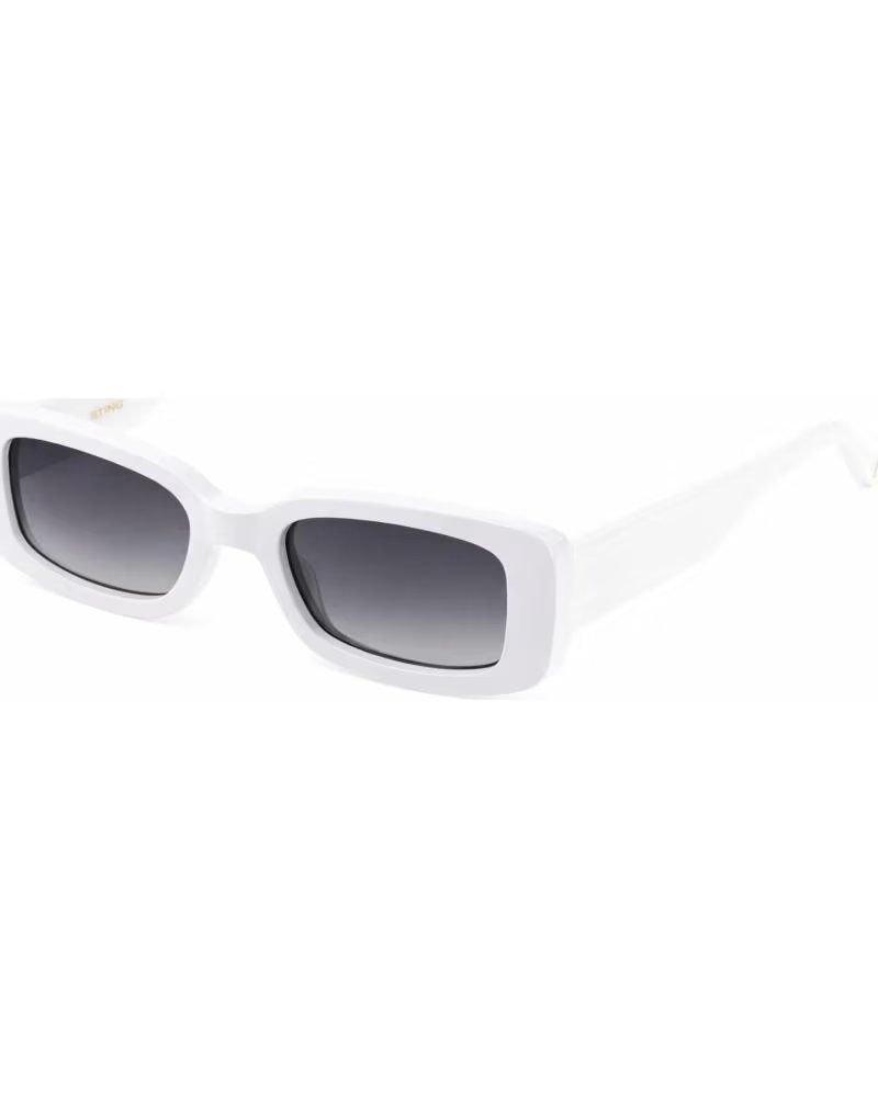 Home-STING-STING SST441-510847 RECTANGULAR UNISEX SUNGLASSES WHITE-