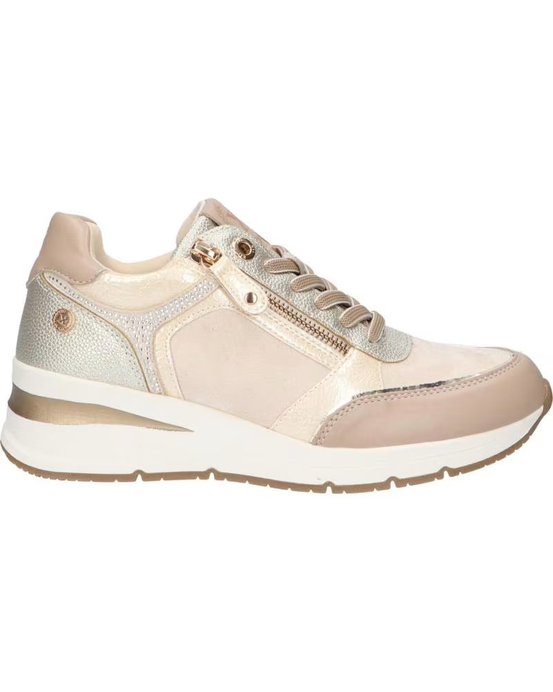 SNEAKERS DONNA XTI 144223 CON ZIP LATERALE IN BEIGE