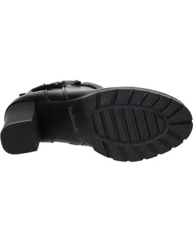 STIVALETTO REFRESH 170445 NERO CON TACCO LARGO E PLATEAU NEGRO