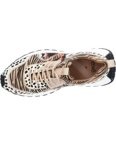 Startseite-EXE-FREIZEITSCHUHE DAMEN EXE 2293-52RG50 LEOPARD BEIGE SCHWARZ-LEOPARD-BEIGE-BLACK