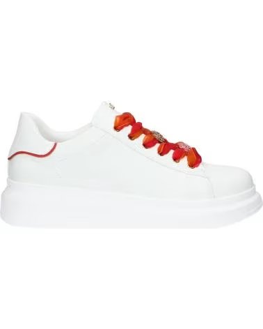 Accueil-EXE-BASKETS DÉCONTRACTÉES EXE 66-61EX10 PU BLANC ROUGE-PU-WHITE-RED