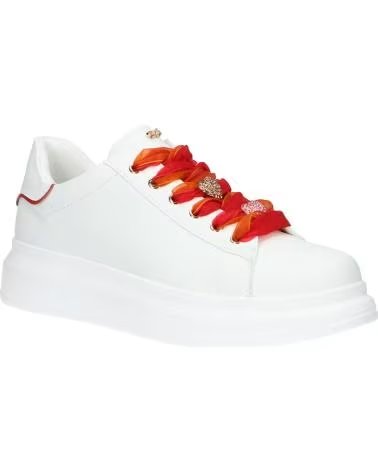 Accueil-EXE-BASKETS DÉCONTRACTÉES EXE 66-61EX10 PU BLANC ROUGE-PU-WHITE-RED