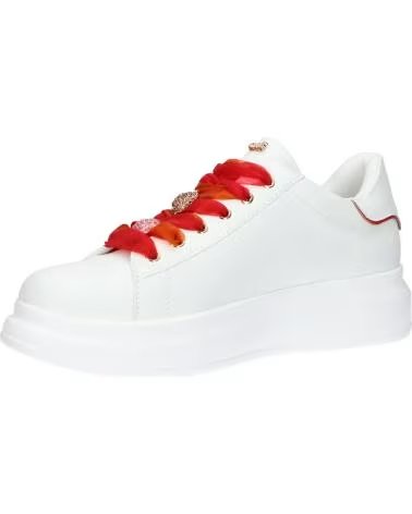 Accueil-EXE-BASKETS DÉCONTRACTÉES EXE 66-61EX10 PU BLANC ROUGE-PU-WHITE-RED