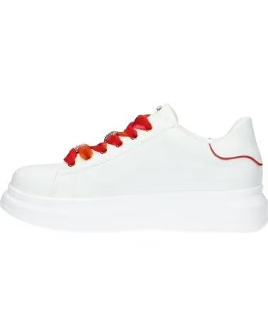 Accueil-EXE-BASKETS DÉCONTRACTÉES EXE 66-61EX10 PU BLANC ROUGE-PU-WHITE-RED