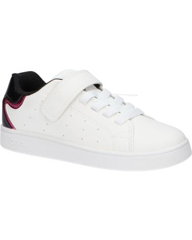 GEOX J36LRA 0BCKC J ECLYPER C0404 WHITE BLACK