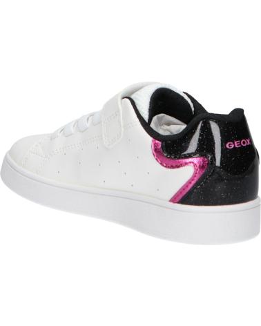 GEOX J36LRA 0BCKC J ECLYPER C0404 WHITE BLACK