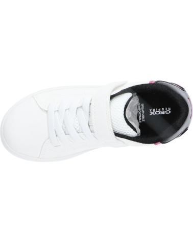 GEOX J36LRA 0BCKC J ECLYPER C0404 WHITE BLACK