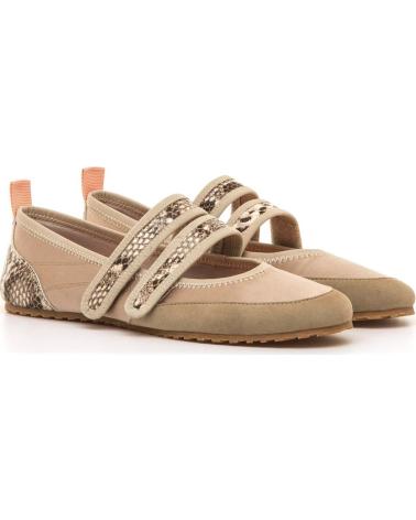 ZAPATILLAS MTNG 56339 MUJER DOBLE TIRA BEIGE BEIGE