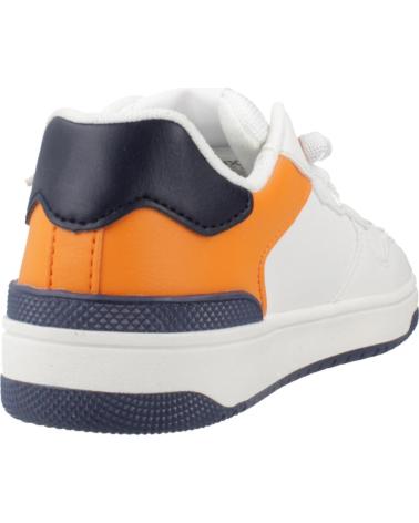 GEOX ZAPATILLAS J ASSISTER BOY NIÑO BLANCO NARANJA C1383 C1383