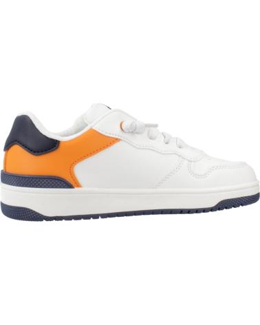 GEOX ZAPATILLAS J ASSISTER BOY NIÑO BLANCO NARANJA C1383 C1383