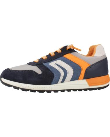 GEOX J ALBEN BOY ZAPATILLAS DEPORTIVAS NIÑO AZUL NARANJA C1297 C1297