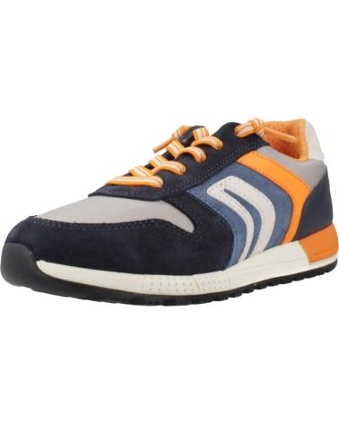 GEOX J ALBEN BOY ZAPATILLAS DEPORTIVAS NIÑO AZUL NARANJA C1297 C1297