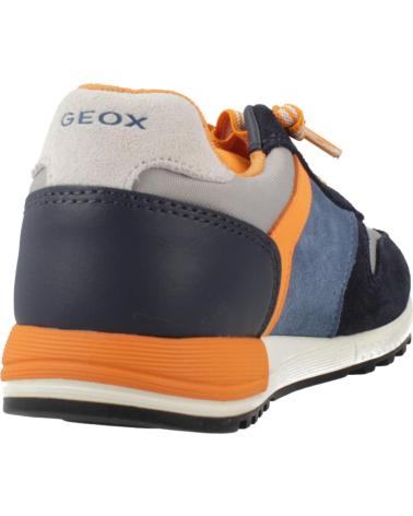 GEOX J ALBEN BOY ZAPATILLAS DEPORTIVAS NIÑO AZUL NARANJA C1297 C1297