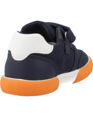 ZAPATILLAS GEOX B GISLI BOY CIERRE VELCRO AZUL MARINO Y NARANJA C0659