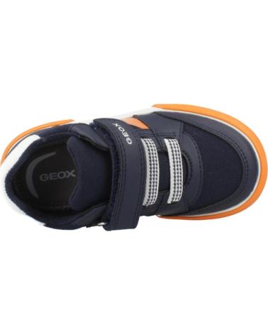 ZAPATILLAS GEOX B GISLI BOY CIERRE VELCRO AZUL MARINO Y NARANJA C0659