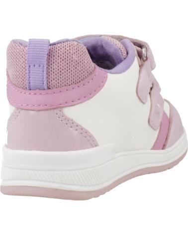 GEOX ZAPATILLAS CASUAL RISHON GIRL NIÑA CIERRE VELCRO ROSA C0406
