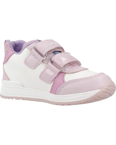 GEOX ZAPATILLAS CASUAL RISHON GIRL NIÑA CIERRE VELCRO ROSA C0406