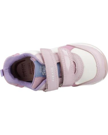 GEOX ZAPATILLAS CASUAL RISHON GIRL NIÑA CIERRE VELCRO ROSA C0406