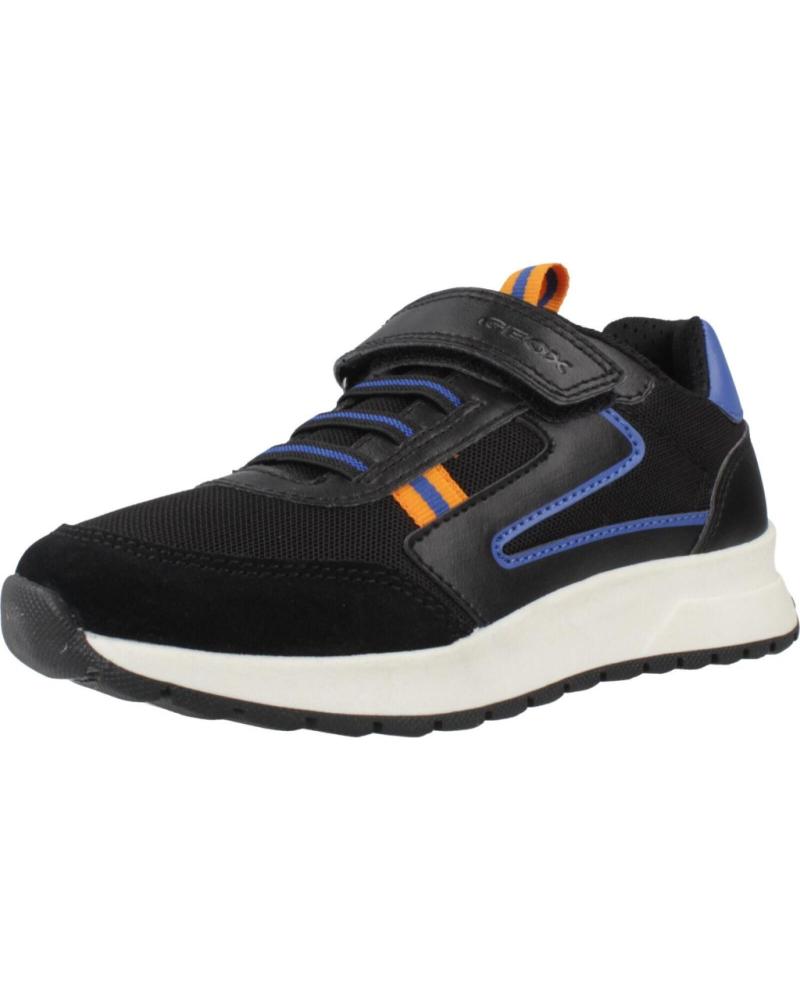 GEOX ZAPATILLAS J BREEZEE BOY NIÑO CIERRE VELCRO NEGRO C0245 C0245