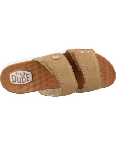 HEY DUDE SANDALIAS MUJER MODELO DELRAY SLIDE CLASSIC COLOR MARRON TAN