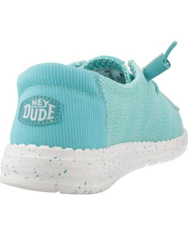 HEY DUDE ZAPATILLAS MUJER MODELO WENDY STRETCH MESH CERAMIC COLOR AZU BLUE