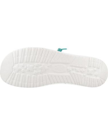 HEY DUDE ZAPATILLAS MUJER MODELO WENDY STRETCH MESH CERAMIC COLOR AZU BLUE