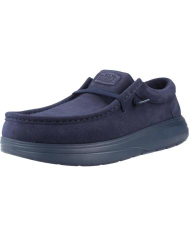 HEY DUDE ZAPATILLAS HOMBRE MODELO WALLY X SUEDE COLOR AZUL NVYBLZR
