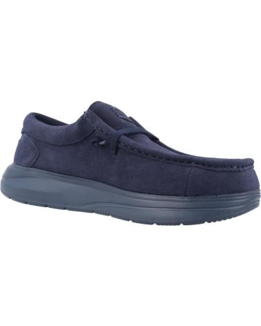 HEY DUDE ZAPATILLAS HOMBRE MODELO WALLY X SUEDE COLOR AZUL NVYBLZR