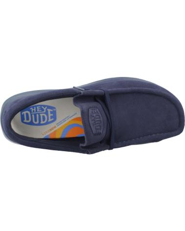 HEY DUDE ZAPATILLAS HOMBRE MODELO WALLY X SUEDE COLOR AZUL NVYBLZR