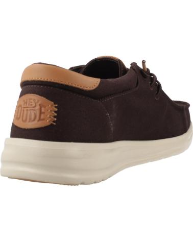 HEY DUDE ZAPATILLAS HOMBRE MODELO PAUL CANVAS COLOR MARRON BRWNWD