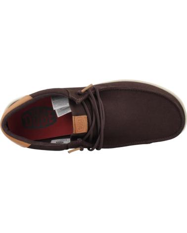 HEY DUDE ZAPATILLAS HOMBRE MODELO PAUL CANVAS COLOR MARRON BRWNWD