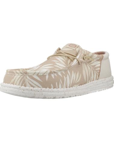 HEY DUDE ZAPATILLAS HOMBRE MODELO WALLY FUNK PSYCH COLOR MARRON CLARO WODEGRT