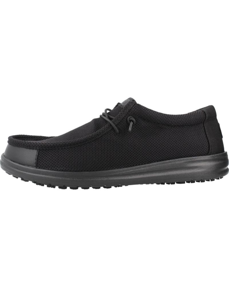 HEY DUDE ZAPATILLAS HOMBRE MODELO WALLY WORK CE COLOR NEGRO BLACK